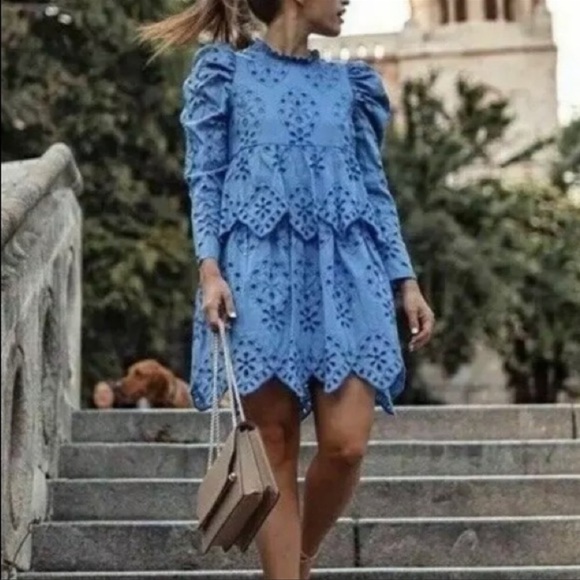 Zara Dresses & Skirts - ZARA EYELET DRESS